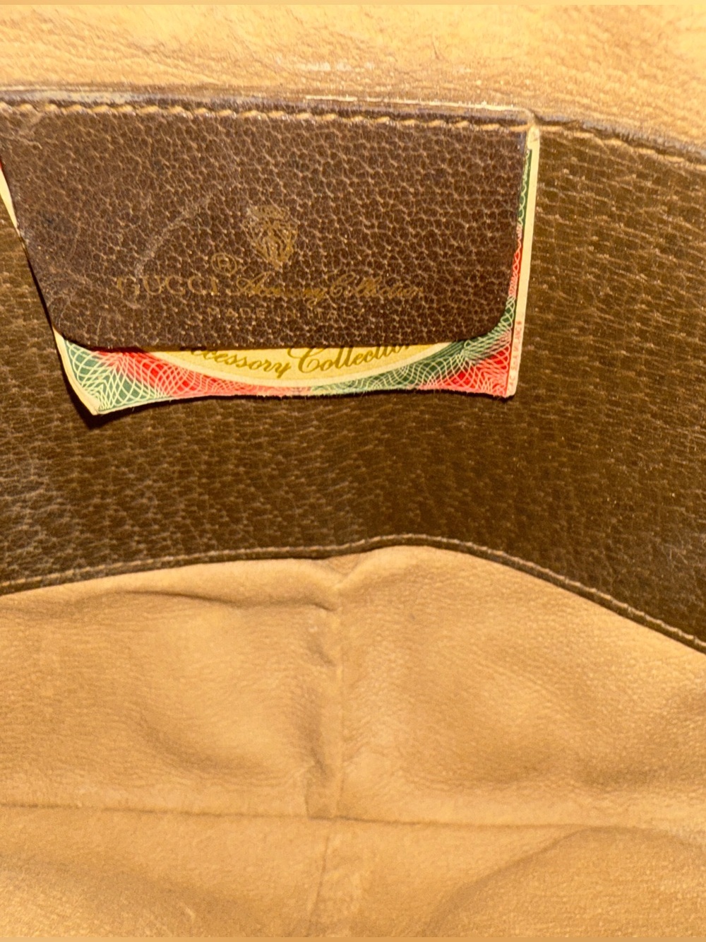 Vintage GUCCI Accessory Collection GG Supreme Crossbody Bag Brown Coated Canvas - Picture 9 of 10